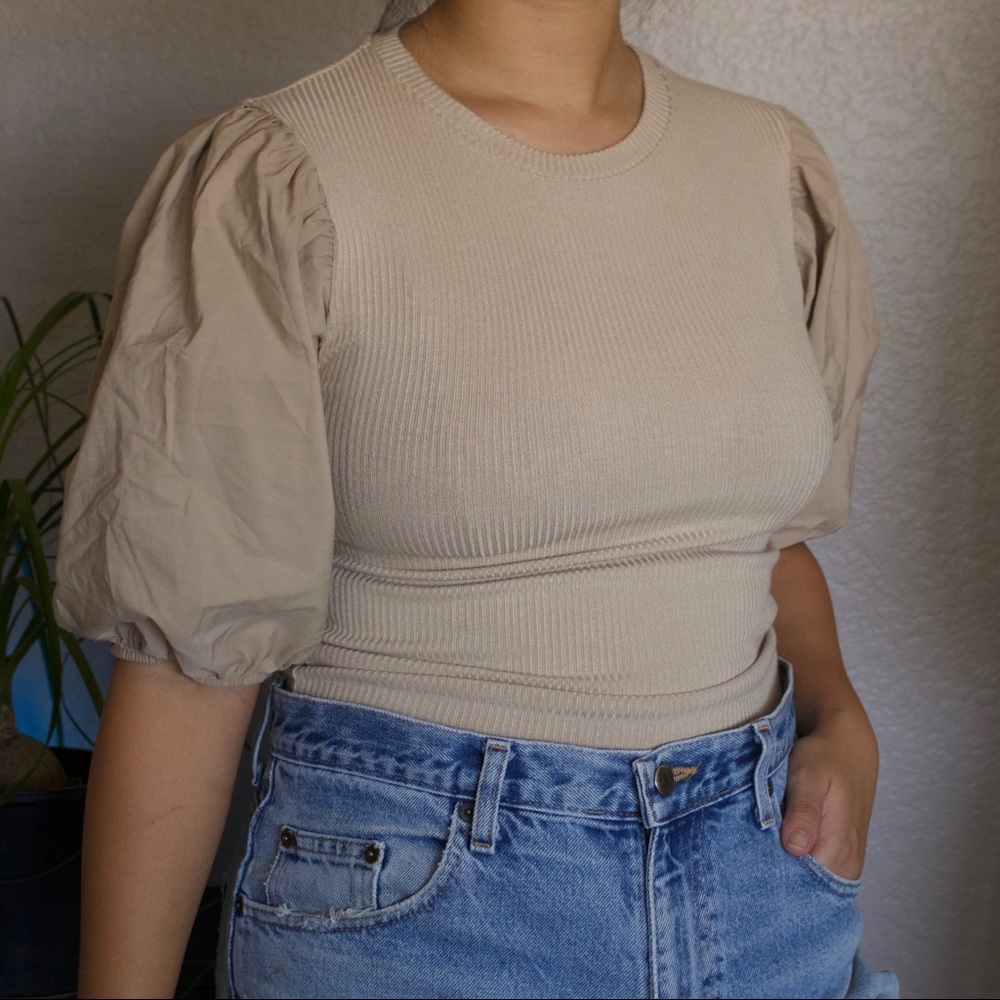 Bershka nude top